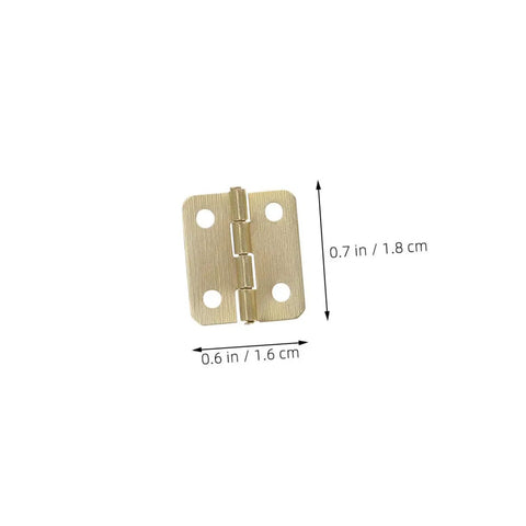 40 Pcs Miniature Brass Hinges With Screws For Jewelry Boxes And Dollhouses 270 Degree Tiny Hinge Hardware, dimensions 0.6x0.7 in