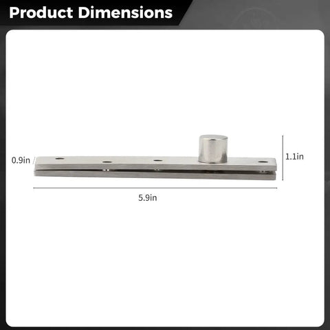 Hidden Bookcase Door Hinges That Pivot Smoothly For Secret Passages Stainless Steel Heavy Duty Invisidoor System With Screws And 360 Degree Shaft For Wood Doors 4 Pack In Silver