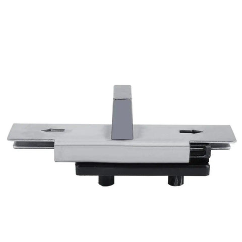 Front view of Zinc Alloy Stainless Steel Privacy Door Lock With Red Green Indicator Restrooms, metal design visible.