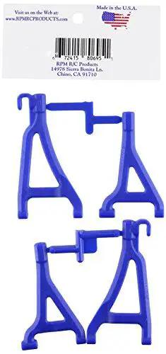 Beefed Up Front Upper And Lower A Arms For Traxxas 1 By 16 E Revo Blue Upgrade By RPM Delivering Serious Strength, Rigidity