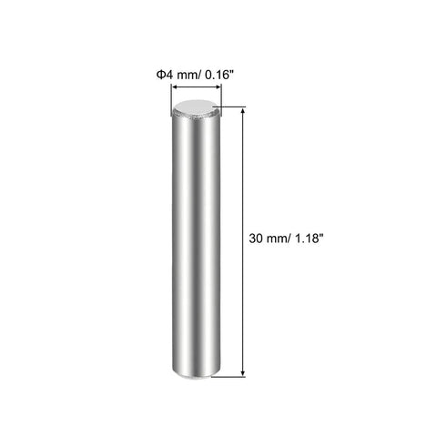 4x30mm 304 Stainless Steel Dowel Pins 10 Pack 5/32 Inch Wood Shelf Support Pins Precision Ground Locating Pins