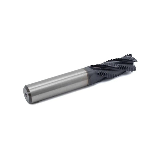 Roughing End Mill HSS Square Nose 4 Flute With Titanium Coating For Metal Milling One Half Inch Shank