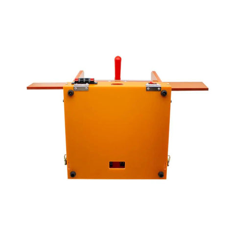 Front view of PCB Test Frame Jig For PCBA Testing Bakelite Fixture Rack With Open Cover And Replaceable A B C Boards Rotatable C Board Adapter