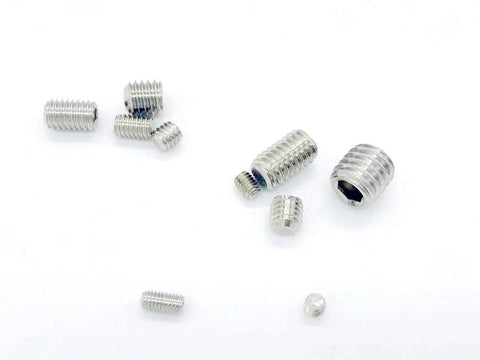 Grub Screw Set M3 To M8 Hex Socket Head Cap Screws Kit Alloy Steel Or Stainless Steel, various sizes displayed on a white surface.