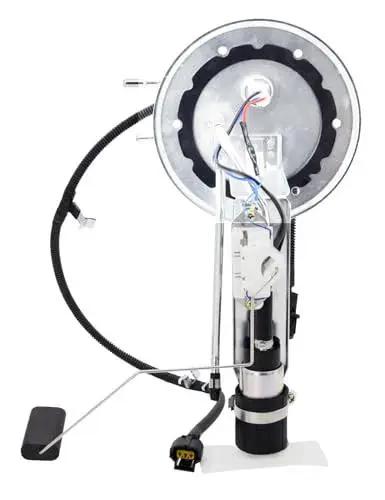 Direct Fit Drop In Fuel Pump Module Assembly For 2006 To 2010 Ford Crown Victoria Lincoln Town Car Mercury Grand Marquis V8 4.6L Gas Flex Replacement In Tank Fuel Sending Unit SP2130H 6W1Z9H307A HP10137 P76290S showing full assembly with wiring harness and connectors