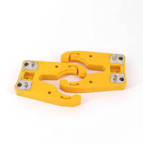 5 Piece ISO30 Tool Holder Claw Clamp Set For CNC Router And Wood Engraving Machines Yellow ABS Nylon Construction Wear Resistant