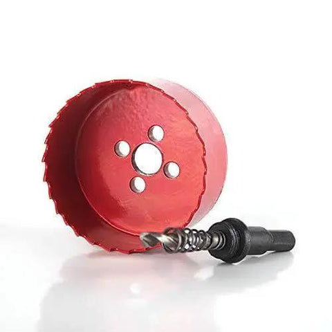 4 Inch Bi Metal Hole Saw Kit With M42 HSS Teeth And Triangular Shank Spring Loaded Cutter for wood, plywood, plastic, gypsum