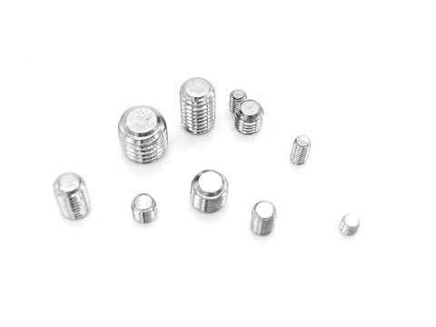 Grub Screw Set M3 To M8 Hex Socket Head Cap Screws Kit Alloy Steel or Stainless Steel 200 Pieces 10 Sizes Cup Point Hex Drive.
