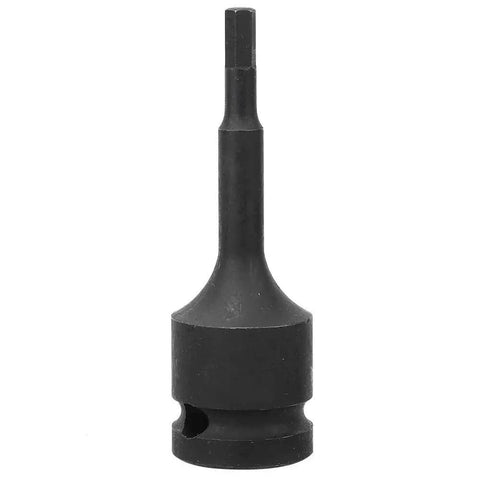 1/2-inch hex bit socket adapter for impact wrenches, 42CrMo alloy, front view