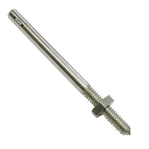 Mini Threaded Mandrel With W Nut Straight Thread Three Piece Set Nickel Plated Steel Pro Grade Durable For Flexible Shaft Rotary Tools