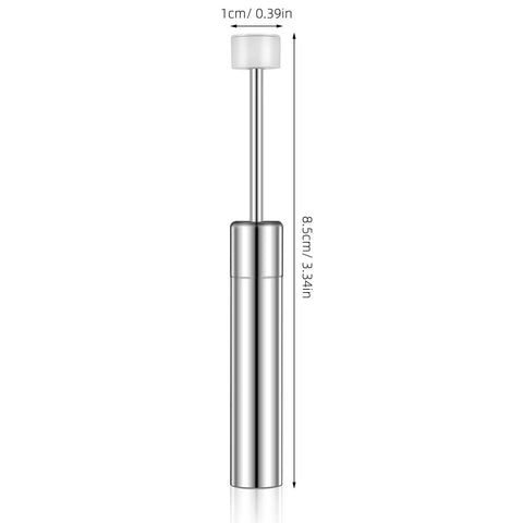 Soft Close Hydraulic Damper Must Have For Trash Can Lids Universal Lid Support Hinges Quiet Close Mechanism, size shown with dimensions