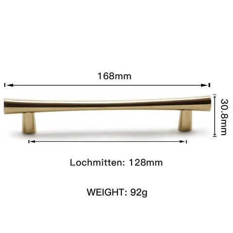 Polished Brass Cabinet Pulls 5 Pack With 5 Inch Hole Center For Kitchen Cabinets And Dresser Drawers Bright Gold Hardware