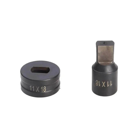 11x18mm die from Heavy Duty Hydraulic Punching Slotted Die Set For CH70 Punching Machine, durable tool for metal fabrication