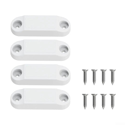 RV Baggage Door Holder Latch Keep Doors Open 4 Pack For Camper Travel Trailer Fifth Wheel Storage Compartments Plastic White