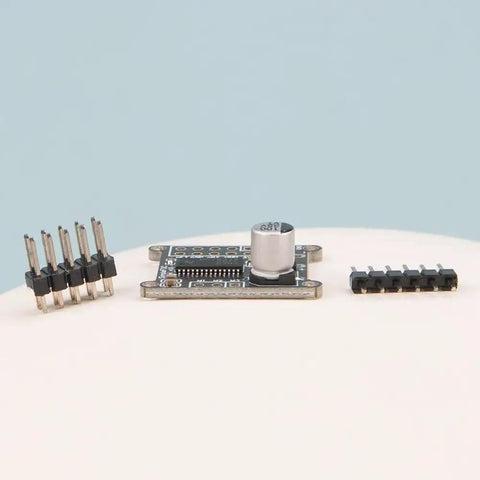 Mini DC Brushless Motor Driver Board With SVPWM SPWM FOC Control And DRV8313 Chip, shown with connectors, for robotics projects.