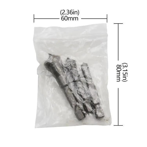 Chamfer Bit Set 3 Piece With A One Quarter Inch Hex Shank Countersink Deburring Bits For Metal Wood And Plastic in packaging