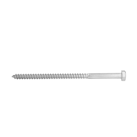 Stainless Steel Half Thread Wood Lag Screw Hex Bolt Self Tapping For Carpentry M8x150mm With Heavy Duty Build