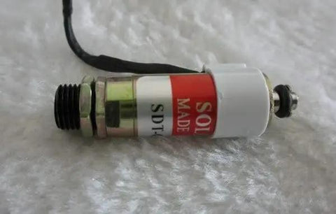 G130535 Push Pull Solenoid Electromagnet Linear Motor Valve 24V 2W High Torque 50g cylindrical unit on white background