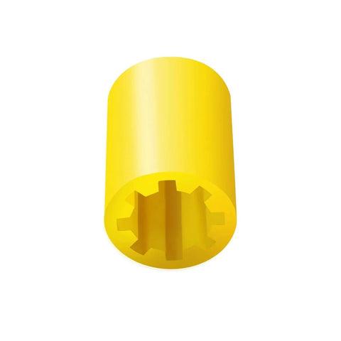 PR 77 Vacuum Pump Coupler Sleeve By XYgdhqpt Compatible With PR 6, yellow sleeve with hexagonal center for DV series pumps