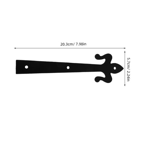 Shaped Shed Door Hinges Lift Off Hardware For Boxes Cabinets And Wardrobe Doors in black iron for easy installation and high load