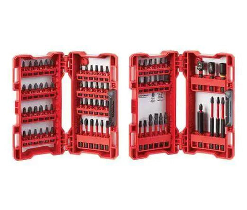 Shockwave Impact Driver Bit Set 74 Piece for Tough Jobs With Geometric Shock Absorption Forged Tips Proprietary Steel Heat Treat