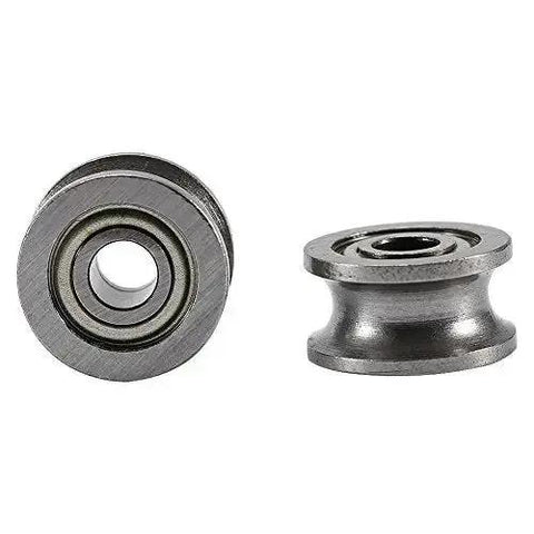 10Pcs U624ZZ U Ball Bearings Double Shielded Carbon Steel For Rail Track Linear Motion Tiny Yet Tough Mini Bearings side view