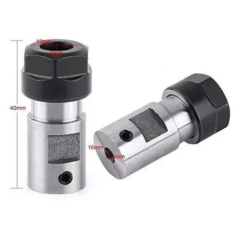 5mm CNC Metal Mill Spindle Collet Holder With Straight Shank And Clamping Nut Balanced Steel Design for precision milling
