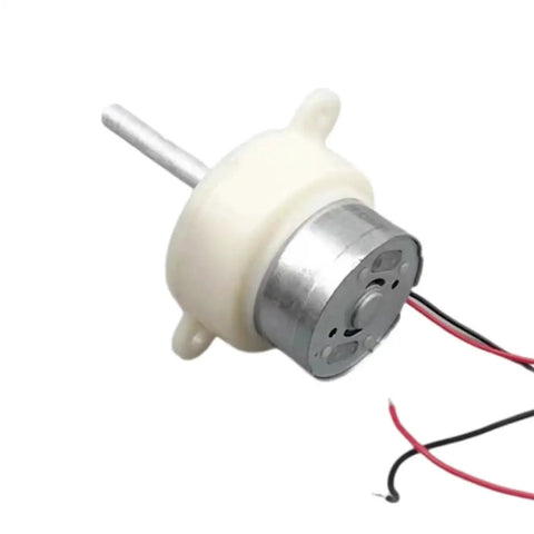 Ultra Quiet 6V DC Gear Motor with 5 RPM Output and 18mm Shaft, 5mm Diameter Plastic Gear Reducer, side view