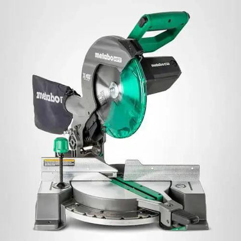 Front view of 10 Inch Single Bevel Compound Miter Saw With 15 Amp Motor For Fast Clean Pro Grade Cuts 0 To 45 Degree Bevel 5000 RPM