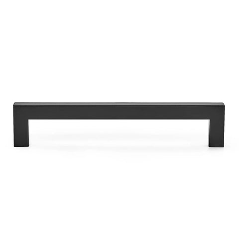 30 Pack Square Cabinet Handles In Matte Black Stainless Steel For Kitchen Drawers, 6 1/4 Inch Center To Center Cabinet Hardware