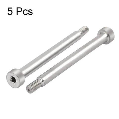 Premium 304 Stainless Steel Hex Socket Shoulder Bolts Set 6mm Shoulder Diameter 60mm Shoulder Length M5 Thread 5 Pack