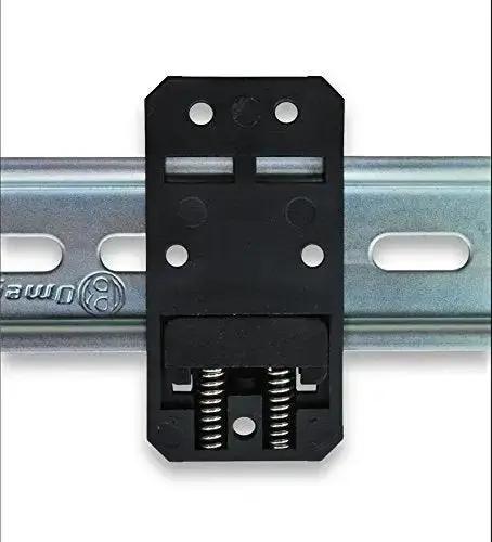 DIN Rail Mounting Brackets 35mm x 68mm Black RoHS Compliant 10 Pack Durable Clips For Standard 35mm DIN Rails Mounting Devices