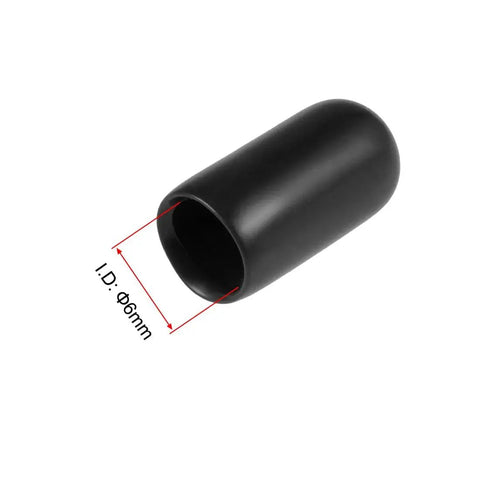 Twenty Pack Rubber End Caps For One Quarter Inch Inner Diameter Six Millimeter Vinyl Round Tube Bolt Cap Covers For Pipe Ends.