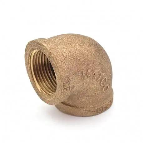 1 Inch FPT Brass 90 Degree Elbow Lead Free XNL10116 For Plumbing Applications, Precision Machined Brass Fitting With Female Pipe Thread