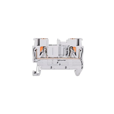 No Fuss Push In Din Rail Terminal Block Screwless 2.5mm PT Type With Cover End Stop Jumper 50 Pack For Easy Copper Conductor Wiring