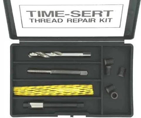 M6x1.0 Thread Repair Kit With Five 9.4mm Inserts, Pro Grade Solid Bushing Self Locking Positive Placement Tool Set for Auto and Machinery