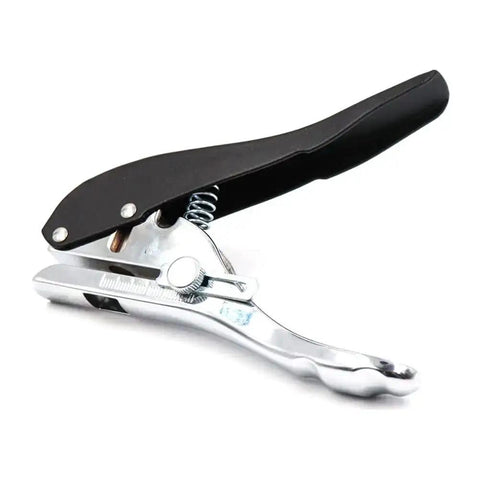 Heavy Duty Hole Punch Set Five Sixteenth Inch Eight Millimeter With Countersink Drill, sleek steel tool for paper and card punch.