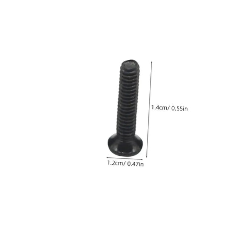 Single screw from Miniature Flat Head Screw Set For Eyeglasses, Watches, And Electronics, 18-Piece Carbon Steel Screws
