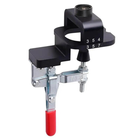 35mm Hinge Drilling Guide for Cabinets and Doors, Adjustable Template with Pre-Aligned Hole Drill Guide, telescoping design, metallic finish
