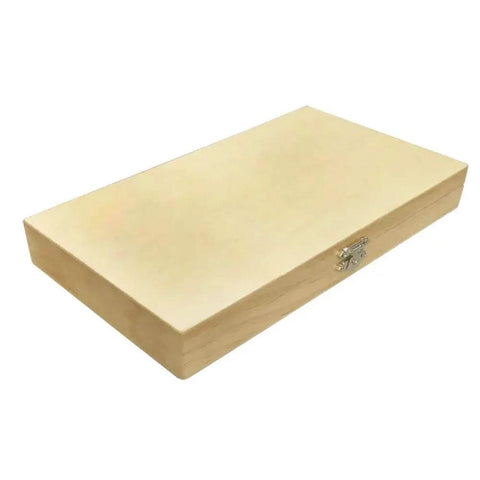 Wooden case packaging for Tin Coated HSS 2 Flute End Mill Set 10 Pc Center Cutting Right Hand Single End Shank Mills by DBM Imports