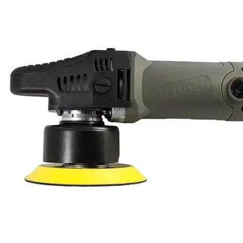 Side view of TORQX Dual Action Random Orbital Polisher For Cars, Trucks And SUVs, Pro Grade Auto Buff Tool With 700W Motor