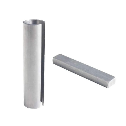 Shaft Sleeve Adapter For Five Eighth Inch To Three Quarters Inch Shaft, CNC Machined Steel Bore Reducer Includes Three Sixteenth Inch Keystock