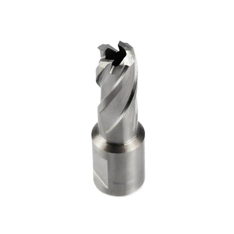 Fast Nine Sixteenths Inch Annular Cutter For Magnetic Drill Press With One Inch Cutting Depth And Three Quarter Inch Weldon Shank Pilot Pin Dual Teeth For Faster Holes In Steel By OSCARBIDE