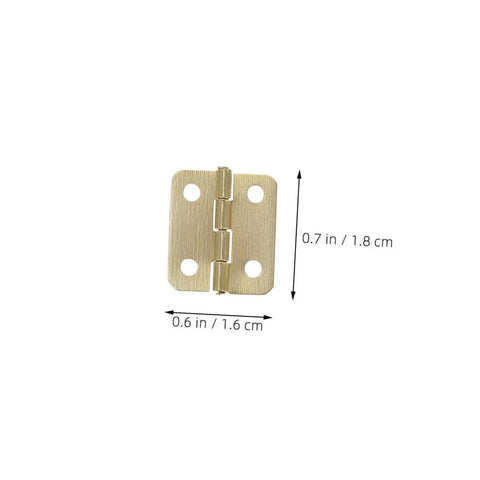 Mini Iron Hinges Hardware Kit With Screws For Wooden Jewelry Boxes And Small Cabinets, 270 Degree Rotation, Concealed Installation