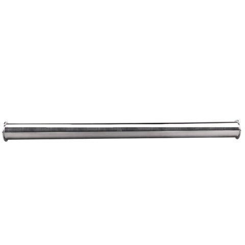 Sanitary spool tube with clamp ends; stainless steel 304, 2.5 inch tri-clamp ferrule flange, 36 inch length.