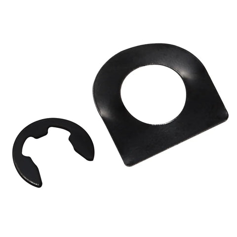 Footpeg Mounting Pins Kit With Clevis Pin, Spring Washer And Retaining Ring For Harley Rider And Passenger Footpegs, Black Components