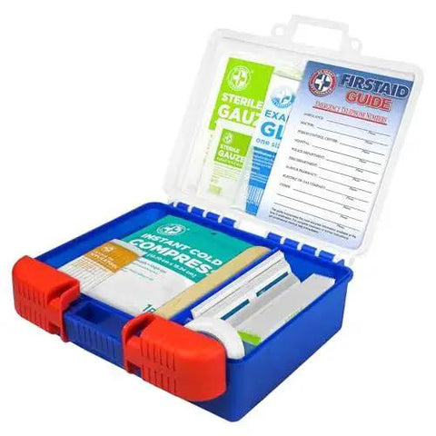Open Grab And Go 110 Piece First Aid Kit for Home Office Car Travel Outdoor Sports School with medical supplies