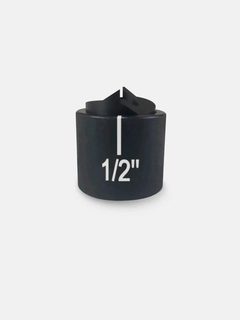 Half Inch Conduit Punch And Die Kit For Hydraulic Knockout Driver With 0.89 Inch Hole Size, Laser Indexed Dies, front view.
