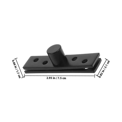 2 Pack Stainless Steel Heavy Duty 360 Degree Hidden Pivot Hinges for Wood Doors showing dimensions