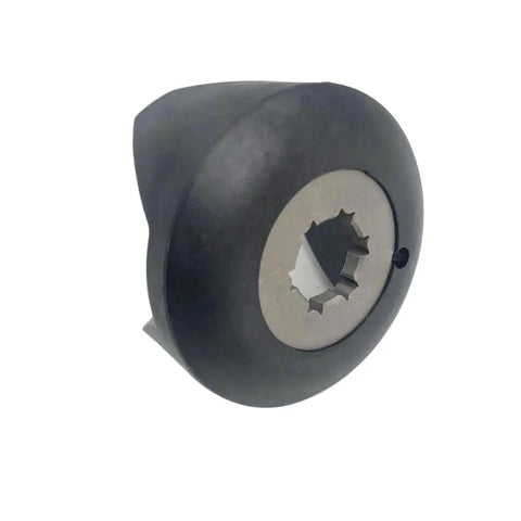 Clutch for Cam Helix, black plastic body with silver splined bore